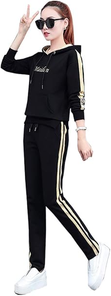 Amazon Fevon ジャージ レディース 秋冬 上下セット スウェット パーカー ロングパンツ プルオーバー おしゃれ スポーツウェア カジュアル ファッション 運動着 トレーナー 大きいサイズ ジャージ上下セット 通販