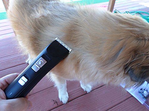 Pet-Clippers-URPOWER-Electric-Rechargeable-Pet-Grooming-Clippers-Pet-Grooming-Clipper-Kit-Pet-Hair-Trimmer-for-Dogs-and-Cats-with-4-Cutting-Lengths-2-Comb-Attachments-1-Stainless-Steel-Comb