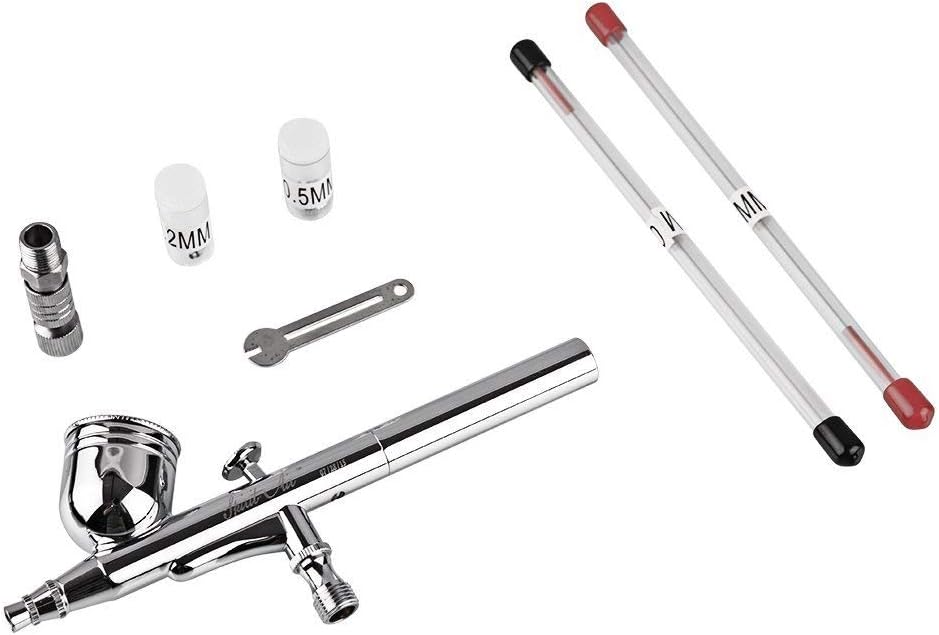 CYBERNOVA Professional Double-Action Trigger Air-Paint Control Airbrush with 0.2/0.3/0.5mm Needle Air Brush Spray Gun for Makeup Model Nail Body Paint Art - Image 4