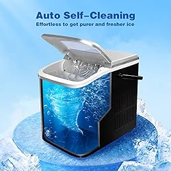 Wanai Ice Makers Countertop, 9 Cubes Ready in 8