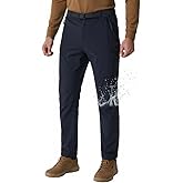 GENUWII Mens Stretch Casual Pants Golf Slim Straight Pants Stretch-Waist Dress Pants Business Casual with Hidden Pockets