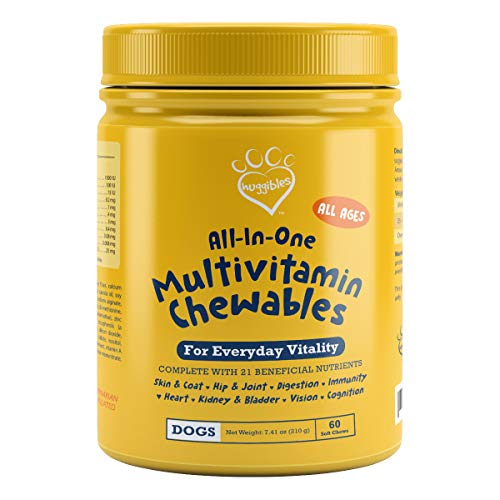 AllIn1 Multivitamin Supplement for Dogs Fish Oil, Iron, Calcium