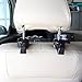 Car Headrest Hooks with Lock - Universal Headrest Purse Hangers. May also be used with Bags or Groceries - Set of 2 (Black)