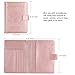 Vivefox RFID Leather Passport Holder Cover - Travel Passport Wallet Document Organizer Id Card Case (Rose Gold (with Magnet Button))