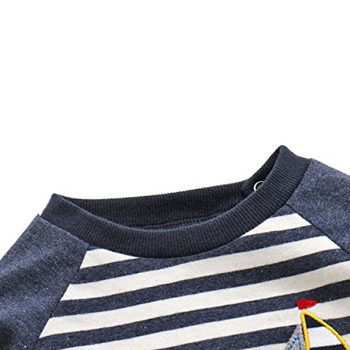 Bebone Baby Boy Striped Patchwork Romper - Image 3