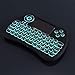 Mitid Wireless Mini Keyboard RGB Backlit 2.4G Remote with Mouse Touchpad Combos