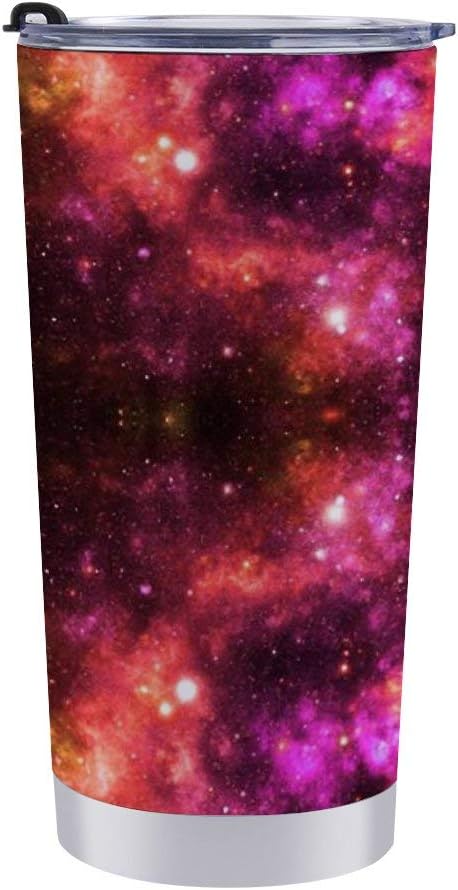 Amazon 赤とピンクの宇宙星 ステンレス魔法瓶 保温カップ 水筒 車載用カップ 二重構造 真空断熱 保温保冷 アウトドア用 家庭用 600ml 水筒 マグボトル オンライン通販