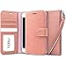 iPhone 6S Plus Case, TORU [Prestizio] Wristlet [Pink] Wallet Case with [Card Slot][ID Holder][Kickstand][Wrist Strap] for iPhone 6 Plus / iPhone 6S Plus - Pastel Pink
