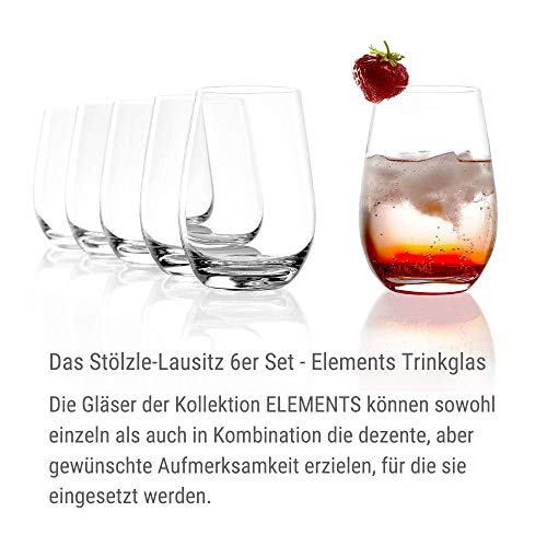 Stölzle Lausitz Event Wassergläser 6er-Set I 465ml Wasser Becher in zeitlosem Design I Spülmaschinengeeignete & Bruchresistente Saftbecher I Everyday Kristallbecher aus bleifreiem Kristallglas – Bild 5