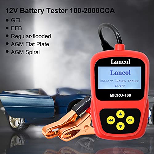 Battery Tester Analyzer Car Automotive 12V/24V Load Tester 4002000 CCA