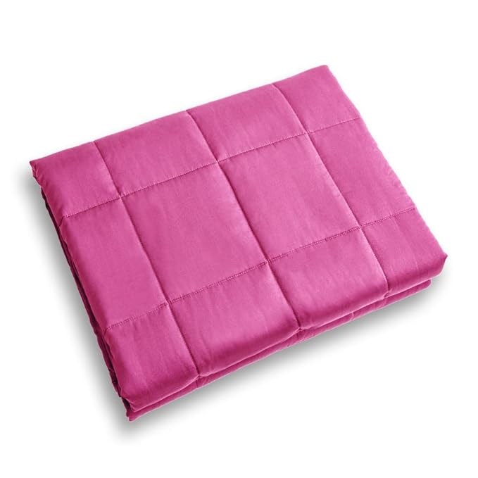 Amazon.com: Ourea Weighted Blanket Adult | 20 lbs | 60” × 80” | Pink