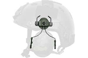 Qavctw Tactical Helmet Rail Headset Adapter Suspension Bracket For Airsoft Ear Protection Fast ARC Rail System