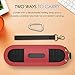 MoKo Carrying Case for Beats Pill+, Premium Vegan PU Leather Protective Cover Bag Sleeve Skins for Dr. Dre Beats Pill+ Portable Bluetooth Speaker, with Holding Strap & Carabiner, RED
