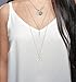 MOLOCH Layered Choker Necklace Boho Delicate Chain Insignia Coin Pendant Necklace Set Women Jewelry (Silver)