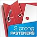 Oxford Clear Front Report Covers, Red, Letter Size, 25 per box (55811EE)