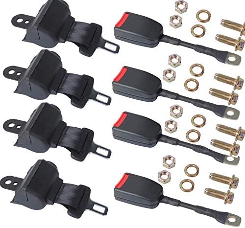 Podoy Golf Cart Seat Belt Kit Universal Retractable for Golf Carts Compatible with E-ZGO TXT&RXV, Yamaha and Club Car DS 42″ Seat Belts kit Podoy Golf Cart Seat Belt Kit Universal Retractable for Golf Carts Compatible with E-ZGO TXT&RXV, Yamaha and Club Car DS 42″ Seat Belts kit