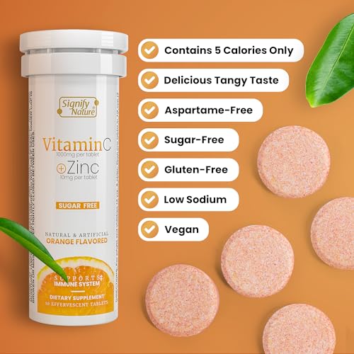 SIGNIFY NATURE Vitamin C 1000mg Effervescent Tablets Potent Immune