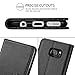 Vakoo Wallet Phone Case for Samsung Galaxy S7 Edge, Premium Flip Case and PU Leather Cover for Samsung Galaxy S7 Edge (5.5 inches) Black