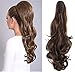 FUT Womens Claw Ponytail Clip in Hair Extensions 18″ Long Curly Hairpiecethumb 1