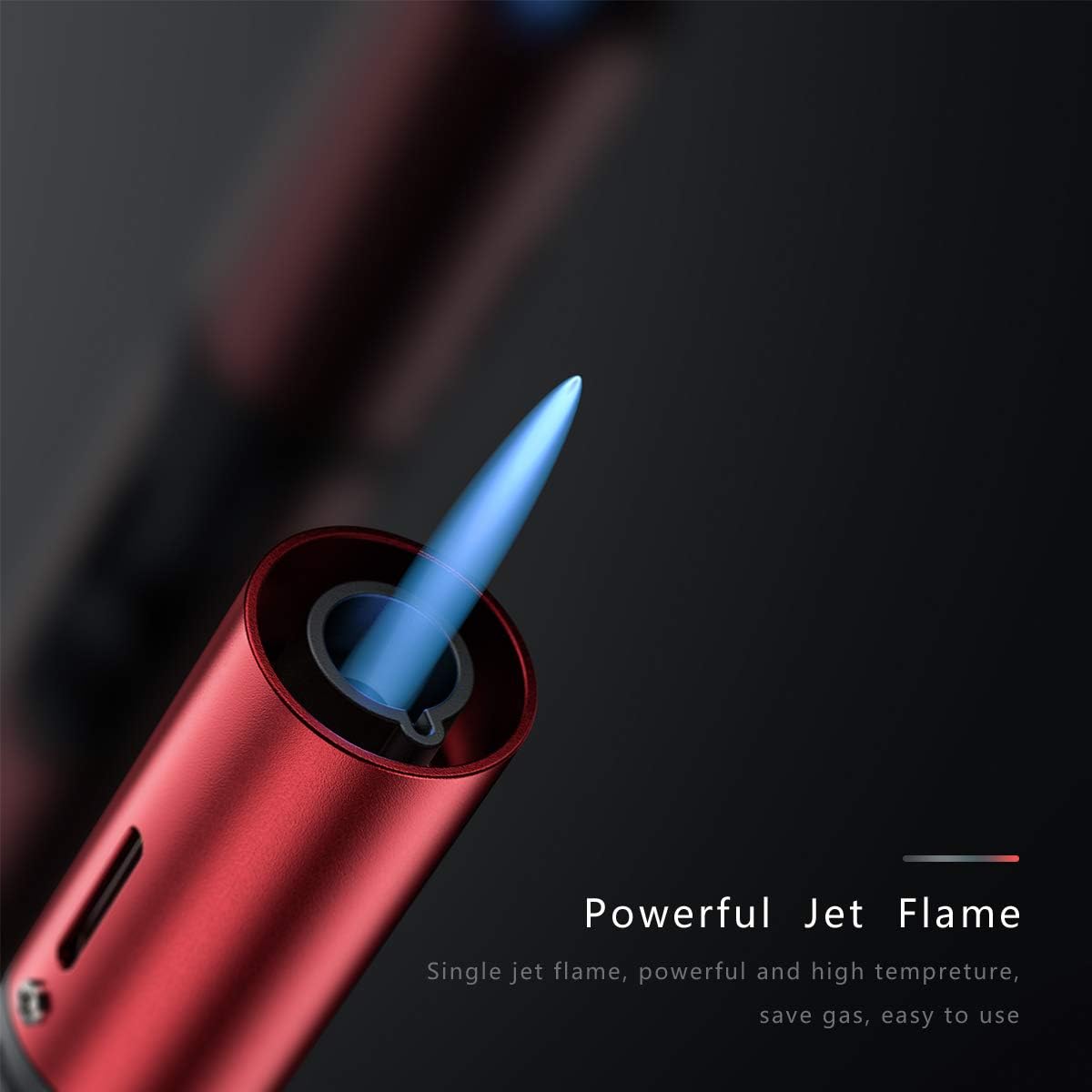 VVAY Jet Flame Torch Fire Ignition lighter Gas Butane Refillable,Long Reach Lighter for Candle BBQ Stove, Kitchen Cooker - Image 4
