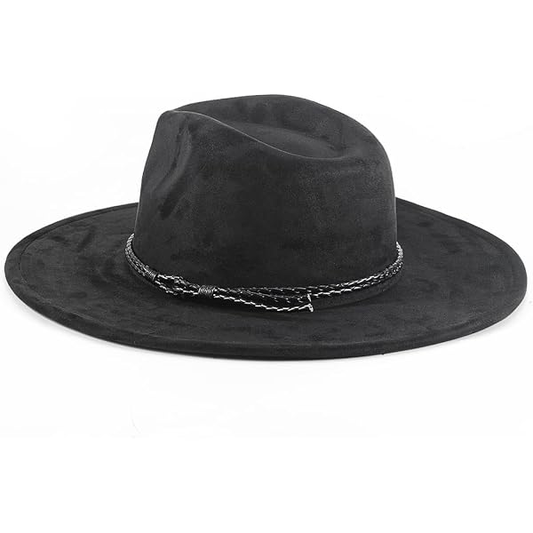 Brixton unisex adult Messer Fedora, Black, X-Small US at  display picture 1