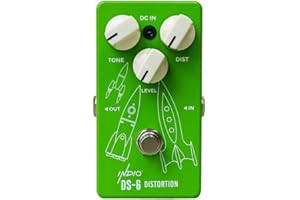 Monoprice Analog Vintage Distortion Full-Size Guitar Effect Pedal - DS-6, True Bypass - Indio Series