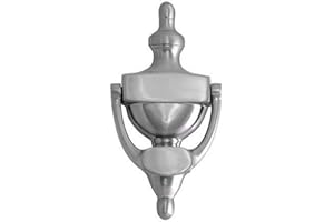 BRASS Accents A07-K5520-619 Traditional Collection 8" Large Door Knocker, Satin Nickel Finish