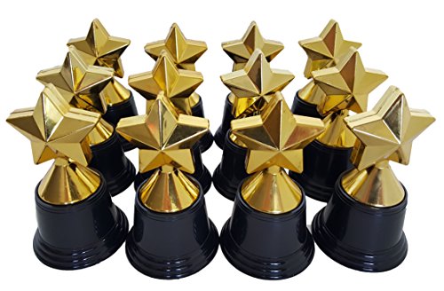 Dondor Plastic Gold Trophy Awards - Bulk Trophy Awards! (STAR)