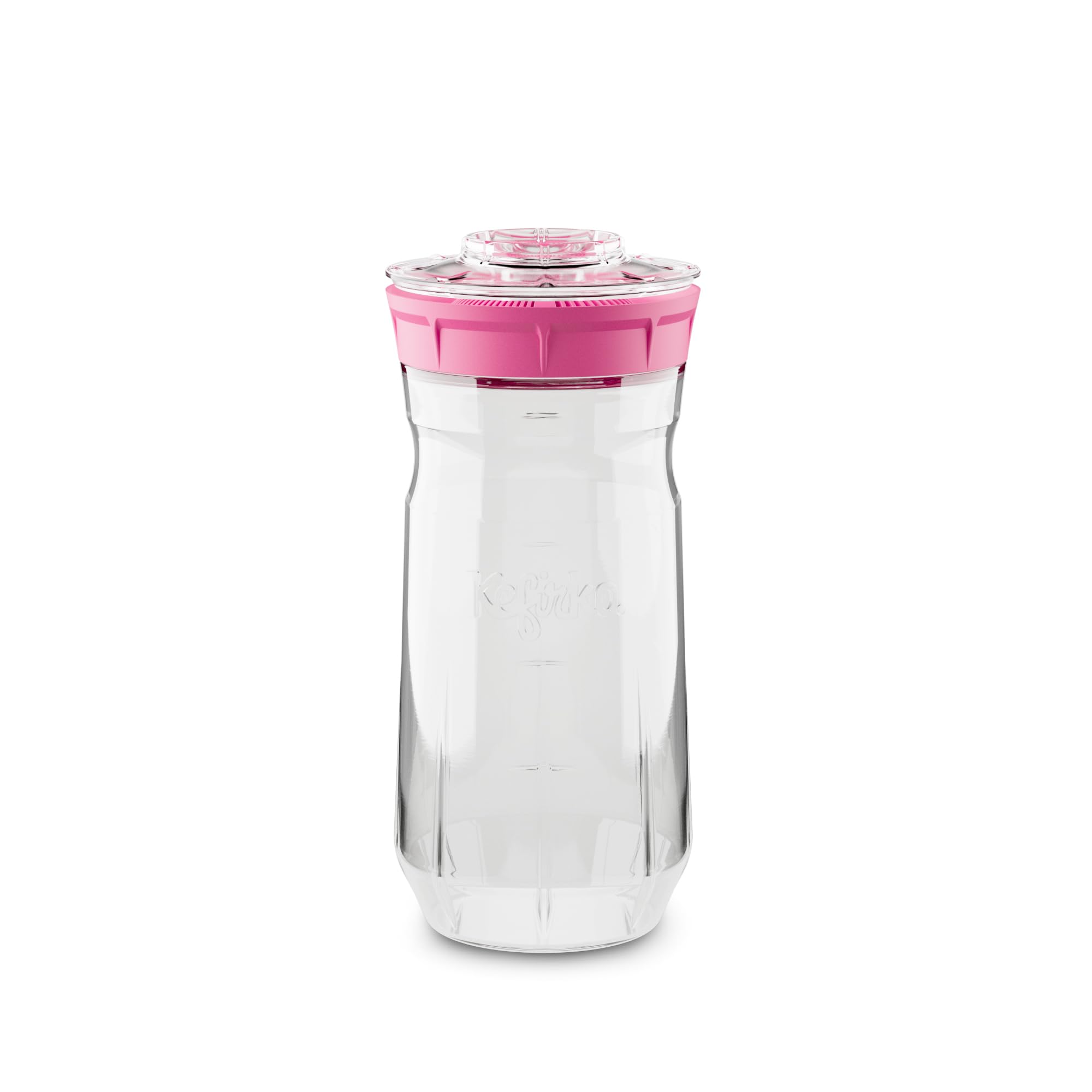 Kefirko The Ideal Set to Make Milk Kefir or Water Kefir at Home (1.4 Litres) pink