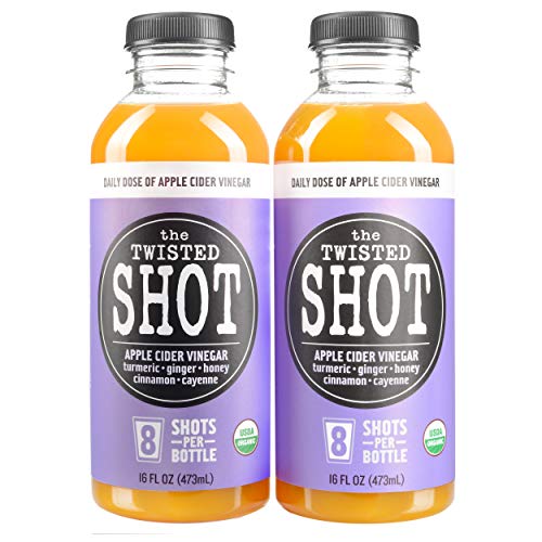 The Twisted Shot Organic Apple Cider Vinegar Shots with Turmeric