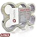 XFasten Heavy Duty Clear Packing Tape, 2-Inch x 55-Yard, Pack of 6 UV Resistant | Clear Mailing Tape Compliant to US Postal Mailing Regulations
