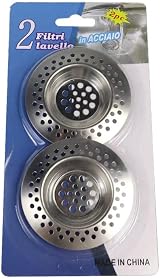 Rubigo Stainless Steel Sink Drainer Plug Hair Catcher 2 Pack 7.7cm 90 Holes view 8