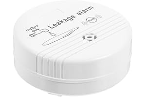 Alipis Water Leak Alarm Sensor Waterproof Water Sensor Alarm for Home Basement Kitchen Detector