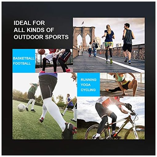 HuiYee Sports Compression UV Long Leg Sleeves for Running Basketball Football Cycling and Other Sports(3 Sizes, 1 Pair) - Image 7