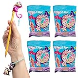 WowWee (4 Pack Fingerlings Blind Bags Pencil Toppers Charms Bracelets Bulk Series 1 Party Favors for Kids Toys