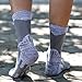 YUEDGE 5 Packs Men's Antiskid Wicking Outdoor Multi Performance Hiking Cushion Socks, Men shoe 7-10.5 US Size