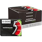 5 GUM Watermelon Prism Sugar Free Chewing Gum Bulk 15 Stick Box 10 Pack | Watermelon sugar free gum bulk 10 pack with 15 Stick Box packs; travel gum for on-the-go in the car or office