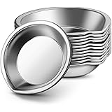 Cabilock 12pcs Makeup Palette Stainless Steel Small Round Paint Tray Artist Watercolours Paint Mixing Palette Tray for Home S