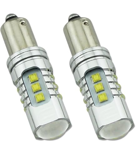 Ruiandsion BA9S LED Bulb 10-60V LED Interior Dome Map Lights For Car Motorcycle Trucks Amber Yellow 4pcs
