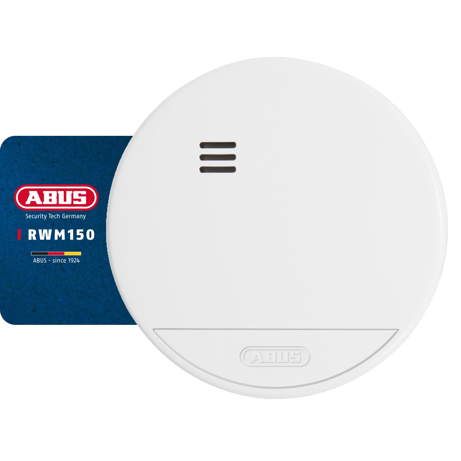 ABUS Smoke detector RWM150 for home - long-life 10-year battery - VdS tested according to DIN EN 14604 - 85 dB loud alarm - white — image 1