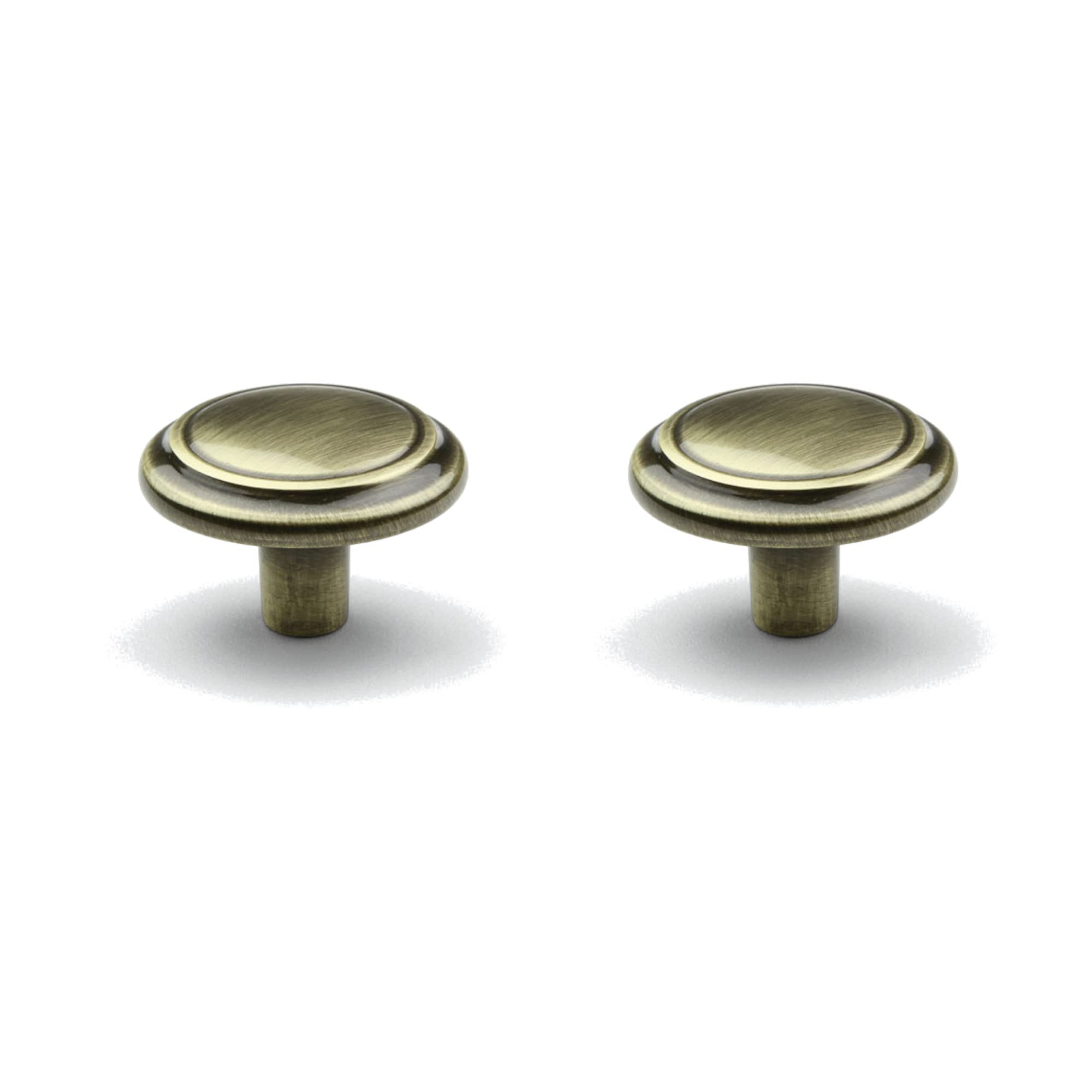 cyclingcolors 2 x Bronze Brass Finish Drawer Knobs 20mm Vintage Antique Style Door Handle Dresser Wardrobe Home Screw