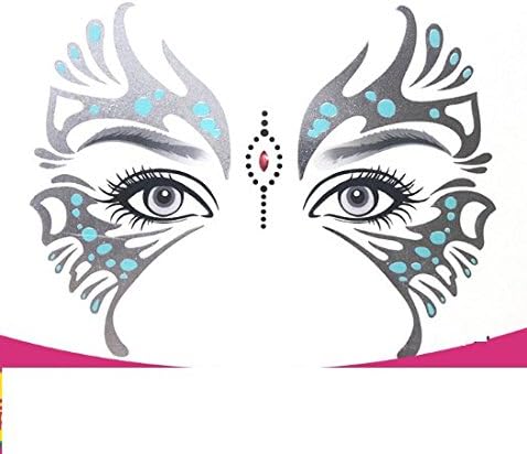 1Pair Temporary Eye Tattoo Eyeshadow Eyeliner Transfer Sticker Makeup Face Sticker Decoration Cosmetic
