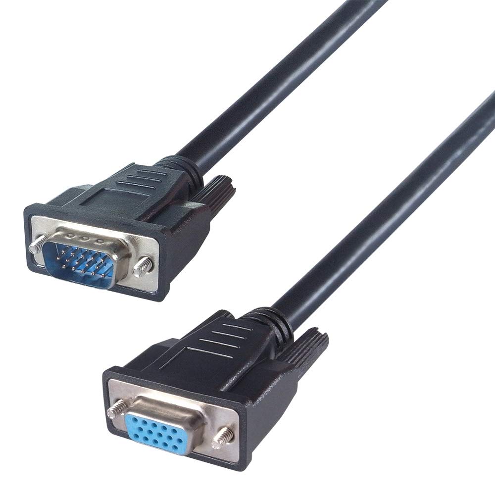 Connekt Gear 2m HD15M to HD15F Double Shielded Fully Wired VGA Extension Cable