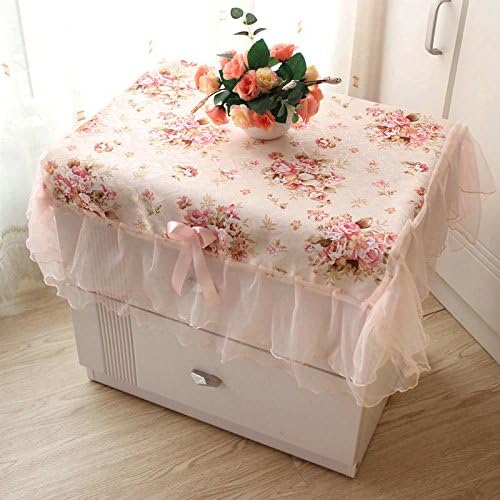 Miss Xin Tablecloths Beautiful Romantic Pastoral Lace Ruffle Girls Bedside Table Cloth Size:2931 inch