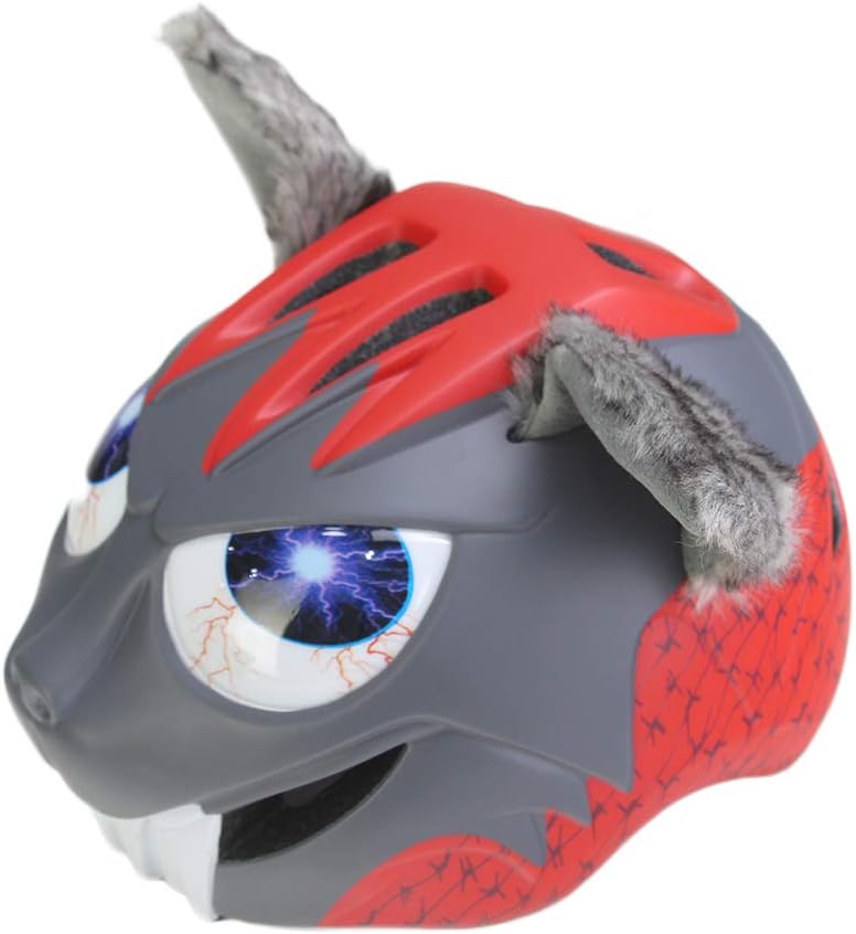 MOSODO Kids Helmet for Unisex 3-12 Years Old│ CE Certified Integrated Kids Bike Helmet Featured Safety Rear Light, 10 Vents, Reflective Stripe, Lightweight Shell & Premium Fine Hair Ears！
