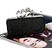 VMATE® Skull Brass Knuckle Punk Design Handle Lace Crochet Cocktail Party Clutch Handbags