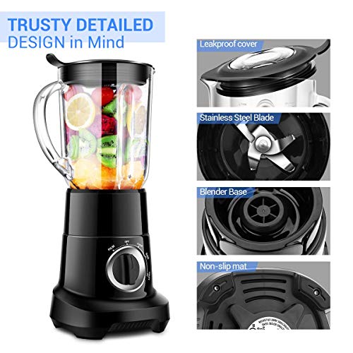 Professional Blender, Smoothie Blender with 53 Oz BPAFree Pitcher