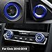 TopDall Audio Speaker Engine Auto Press Start Ignition AC Climate Knob Ring Sticker Compatible for Honda Civic