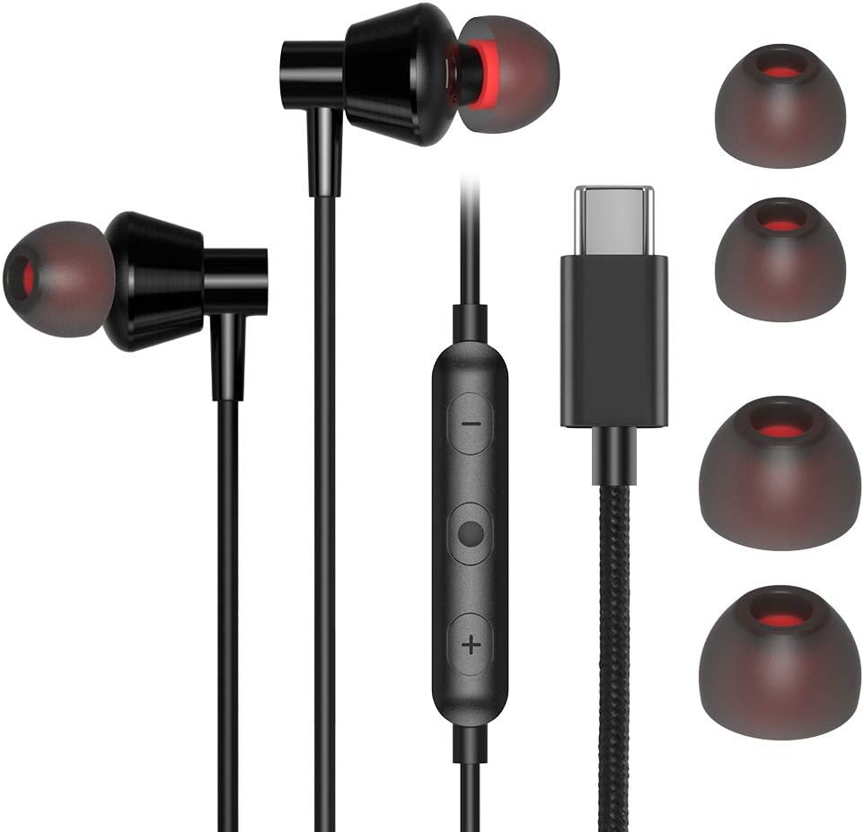 usb c headphones with mic