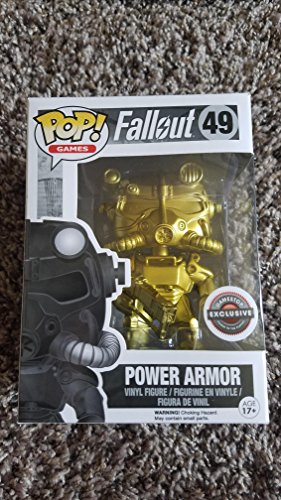 Funko Pop Games Fallout Power Armor Gold Exclusive Vinyl Figure